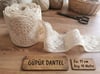Maki Home Bej Çok Amaçlı Dekoratif Danetl Güpür 11cm x 10Metre Şerit Dantel, Havlu, Çeyiz ve El İşi