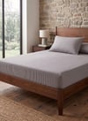 Maki Home Çizgili Polycotton 90x190+50x70 Tek Kişilik Lastikli Çarşaf  Set Yurt Pansiyon Öğrenci Evi