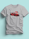 Maki Home Erkek Kırmızı Yarış Arabası Baskılı Gri Tshirt 5 6 7 8 9 10 11 12 13 14 yaş tişört