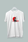 Maki Home Kadın Erkek Unisex Yetişkin Geyşa Baskılı Beyaz Tshirt