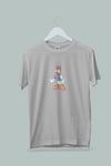 Maki Home Kız Çocuk Daisy Duck Baskılı Gri Tshirt 5 6 7 8 9 10 11 12 13 14 yaş disney miki mouse