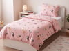 Maki Home Tek Kişilik 160x220+50x70 Kuş Desenli Pembe Çocuk Nevresim Takımı %100 Pamuk