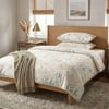 Makiteks %100 Pamuklu Pastel Çiçek Baskılı 200x220+2*(50x70) Çift Kişilik Nevresim Ve Yastık Kılıfı