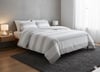 Makiteks %100 Pamuklu Soho Gri Çizgili 200x220+2*(50x70) Çift Kişilik Nevresim Ve Yastık Kılıfı