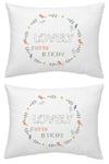 Makiteks Yüzde Yüz Pamuklu 2 Adet 35x45 cm Lovely Kuşlar Bebek Yastık Kılıfı