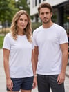 Unisex Beyaz Dry Touch Nefes Alabilen Kısa Kollu Spor T-Shirt Hızlı Kuruyan Koşu Fitness Antrenman