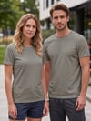 Unisex Haki Dry Touch Nefes Alabilen Kısa Kollu Spor T-Shirt Hızlı Kuruyan Koşu Fitness Antrenman