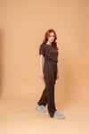 Koyu Kahverengi Pijama Takımı