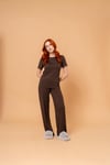 Koyu Kahverengi Pijama Takımı