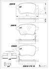 Disk Balata Arka 15 Jant 500 L 12> Egea 15> Urban Cross 20> Adam 12> Corsa E 14>19 Kalebalata 25818 176 15