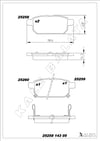 Disk Balata Arka Baleno 16> Swıft IV 10>17 Swıft V 17> Sx4 S Cross 13> Vıtara 15> Kalebalata 25258 143 05