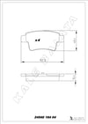 Disk Balata Arka C4 Pıcasso I 07>13 C4 Grand Pıcasso I 06>13 Kalebalata 24540 164 04