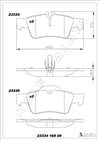 Disk Balata Arka Cls Seri C218 11> C219 04>11 X218 12> E Seri S212 W211 W212 Kalebalata 23334 165 05