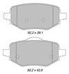 Disk Balata Arka Disk Balata Arka Ds 3 18> 2008 19> 208 19> C4 202> Corsa F 19>/ Mokka 19> Recover 74413