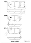 Disk Balata Arka Elantra 95>06 Getz 02>10 Santa Fe 00>06 Sonata 98>10 Tuscon 04>10 Sportage 04>09 Actyon 05>12 Matrıx 01>10 Opırus 03> Kalebalata 23543 150 04