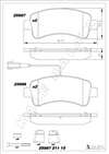 Disk Balata Arka Fişli Havalı Diskler İçin Boxer Iıı 06> Jumper Iıı 06> Ducato Iıı 06> Kalebalata 25987 211 15