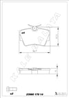 Disk Balata Arka Fişsiz Trafıc Iı 01>06 Transporter T4 90>03 Kalebalata 23980 170 14
