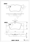 Disk Balata Arka Focus 18>Ford Usa Edge 06>10 Galaxy 15> Mondeo V 14> Smax 15> Superb 15> CıVıC X 15> Kalebalata 22531 159 05
