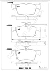 Disk Balata Arka Ford Usa Edge 06>10 Galaxy 15> Mondeo V 14> Smax 15> Superb 15> CıVıC X 15> Kalebalata 22231 159 05