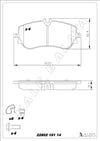Disk Balata Arka Full Aksesuarlı Tek Teker Crafter 16> Man Tge 16> Amarok 17> Kalebalata 22802 191 14