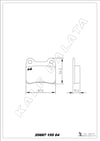 Disk Balata Arka Kalınlık 15Mm 190 W201 82>93 W202 93>00 C124 93>97 W124 93>95 W126 79>91 Kalebalata 20687 155 04