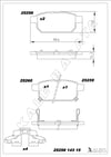 Disk Balata Arka Kaliper Saclı Baleno 16> Swıft IV 10>17 Swıft V 17> Sx4 S Cross 13> Vıtara 15> Kalebalata 25258 143 15