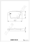 Disk Balata Arka Mondeo Iıı 00>07 X Type 01>09 Kalebalata 24260 163 04