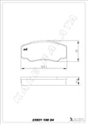 Disk Balata Arka Orta Model Uzun Kasa Boxer Jumper Ducato 94>02 Boxer Jumper Ducato 02>06 Kalebalata 23921 196 04