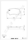 Disk Balata Arka Smax S80 Galaxy Free Lander 06>14 S60 Iı V60 Iı 10> V70 Iı Iıı 00> Xc60 08> Xc70 Cross Country 97>07 Xc70 Iı 07> Range Kalebalata 24496 169 14