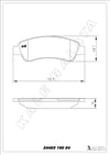 Disk Balata Ön 1007 2008 206 207 208 301 307 Partner C2 C3 C4 Pıcasso Elysee Ds3 (Ducato Boxer Jumper Iıı Arka) Kalebalata 24465 190 04