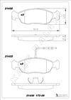 Disk Balata Ön 106 91> 205 87>98 306 93>03 Saxo 96>04 Xsara 98>05 Kalebalata 21430 173 05