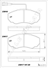 Disk Balata Ön 14Q Orta Model Küçük Tip Boxer Ducato Jumper 94>06 Kalebalata 23917 191 05
