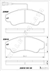 Disk Balata Ön 18Q Orta Model Büyük Tip Boxer Ducato Jumper 94>06 Kalebalata 23919 191 05
