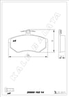 Disk Balata Ön 19.4Mm Kalınlık Corrado 87>95 Passat 89>97 Audı 80 86>91 A4 94>01 Kalebalata 20669 162 14