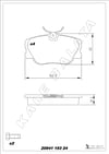 Disk Balata Ön 190 W201 82>93 A124 C124 S124 93>98 W124 93>95 W126 79>91 Kalebalata 20941 193 24