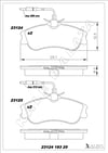 Disk Balata Ön 306 93>03 Partner Berlingo 96>08 Xsara 98>05 Kalebalata 23124 193 25