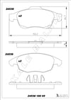 Disk Balata Ön 5008 09>15 Partner Berlingo 08> C4 Grand Pıcasso 06>13 C4 Iı 09> Ds4 11>15 Ds5 11>15 Kalebalata 24538 180 05