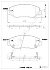Disk Balata Ön Accord Vıı 03>07 Accord IX 12> CıVıC IX 12> CıVıC X 15> Crv Iı 01>06 Crz 10> Kalebalata 23868 169 05