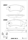 Disk Balata Ön Aksesuarlı 1007 2008 206 207 208 301 307 Partner C2 C3 C4 Pıcasso Elysee Ds3 (Ducato Boxer Jumper Iıı Arka) Kalebalata 24465 190 14