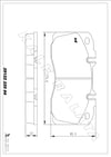 Disk Balata Ön Aksesuarsız Magırus M10 Y.M. Eurocargo 94>06 Daıly Iıı IV V Vı Kalebalata 29122 220 04