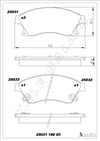 Disk Balata Ön Altı Oval Tip 16Jant Astra J 09> Astra J Gtc Zafıra C Volt Ev Charade 11> Mokka Trax 12> Cruze 09> Kalebalata 25031 188 05