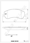Disk Balata Ön Arkadan Çekişli Fişli+Aksesuarlı V347 06> Amarok 10>17 Kalebalata 24484 185 05
