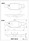 Disk Balata Ön Astra F 92>05 Combo 94>01 Corsa 82>02 Tıgra 94>04 Vectra 88>95 Lanos 97> Kalebalata 20547 168 05