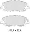 Disk Balata Ön Benzinli Küçük Tip Aurıs 06>12 Corolla 07>18 Rav 4 Iıı 05>12 Rav 4 IV 12> Verso 10> Yarıs 10> Trezıa 11> Recover 74401