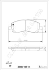 Disk Balata Ön C4 Aırcross 10> Asx 10> Galant Vı 96>03 Lancer Vıı 00>07 Lancer Vııı 07> Outlander 01>06 Compass 06> Kalebalata 23584 160 14