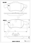 Disk Balata Ön Captur 13> Fluence 10> Megane Iıı 08> Scenıc Iıı 09> Dokker 12> Duster 10> Lodgy 12> Kalebalata 24914 180 05