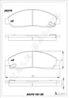 Disk Balata Ön D Max 4X4 02>11 Lancer Vııı 07> Kalebalata 24370 161 05