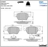 Disk Balata Ön (Fişli) Caddy 04>10 Beetle 11> Golf 97>13 Jetta 05> Passat 05>14 Polo 09> Leon Altea Ibıza Eos Delphı LP1837
