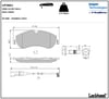 Disk Balata Ön Fişli Transit V362 V363 Tourneo Custom 12> Delphı LP2661