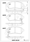 Disk Balata Ön Kalınlık 16.5Mm Fıesta Vı 08>17 Mazda 2 07>15 Verso S 10> Sırıon 05> Materıa 06> Kalebalata 24675 165 05